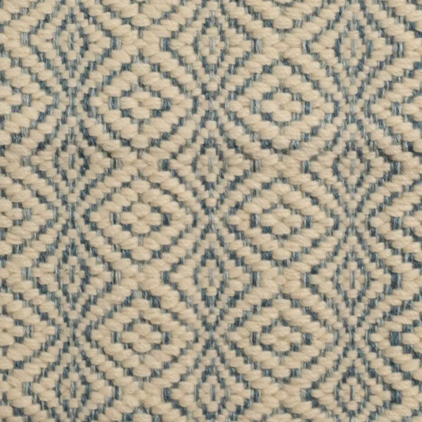 Overshot Indigo Series, Cream EERUG1001433 | 30% OFF