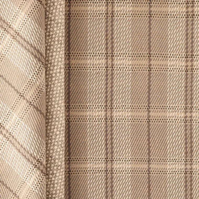 Teff_Linen Twill Denton Plaid Styled