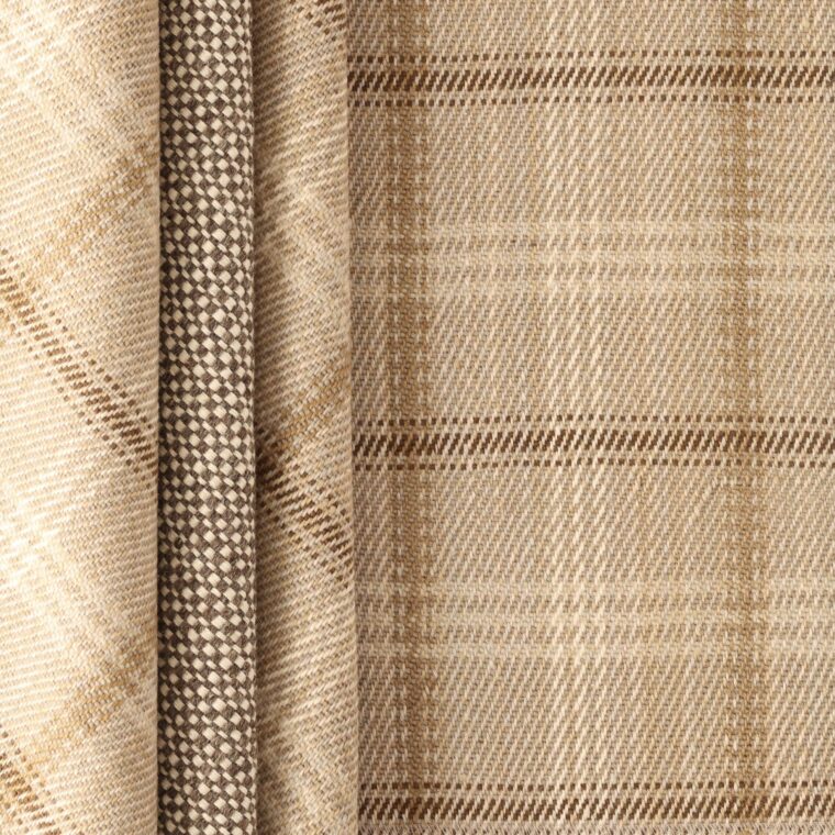 Teff_Linen Twill Hutton Plaid Styled Square