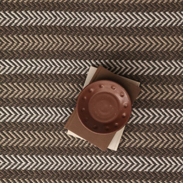 ECloth Everett Stripe Taupe & Charcoal Styled 2026 1