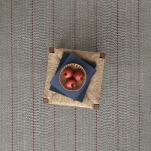 Pinstripe Reverse Twill Deep Blue, Cranberry EERUG1001821