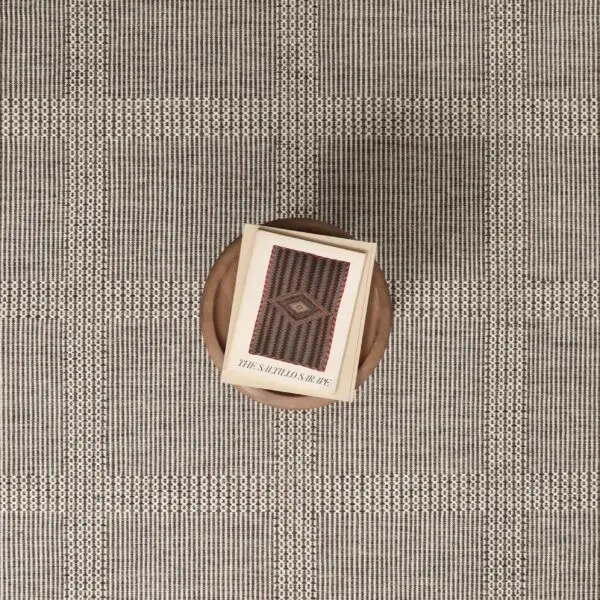 Nordic Grid Dark Natural Brown EERUG1000925 | 40% OFF