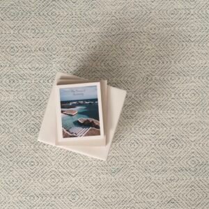 Somerville Trellis Lapis Cream  EERUG1000977