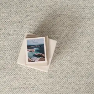 Somerville Trellis Lapis Cream  EERUG1000977 | 40% OFF
