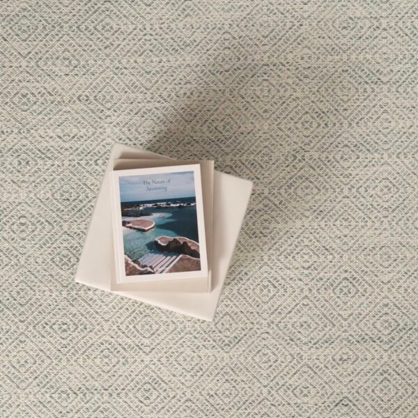 Somerville Trellis Lapis Cream  EERUG1000977