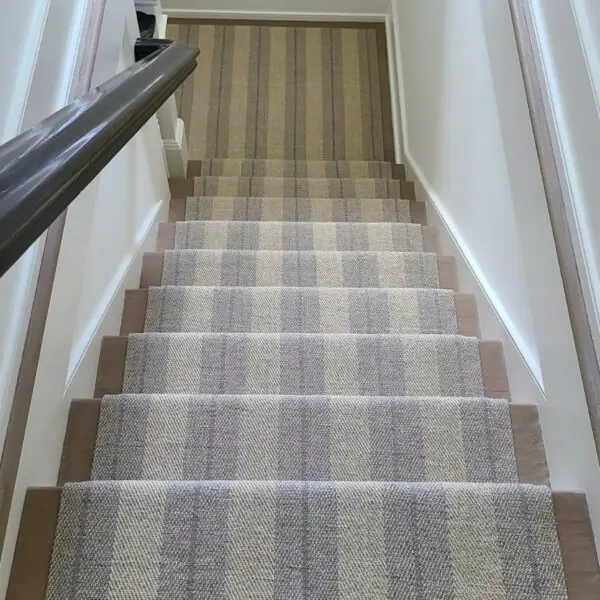 Sale Rug Collection | Teff Linen Twill Stripe Odell Blue