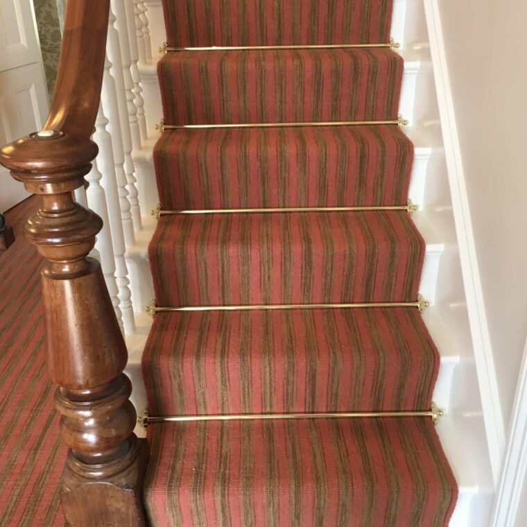 ECloth Cottage Stripe Flatweave Stair Runner & Hallway detail