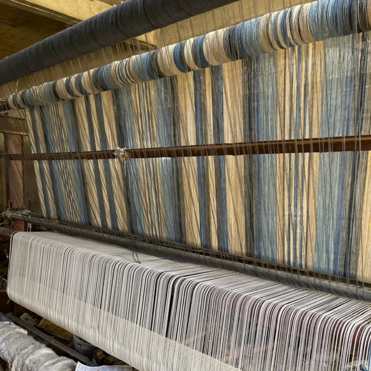 ECloth Nomad Stripe Flatweave Quick Ship on loom 3