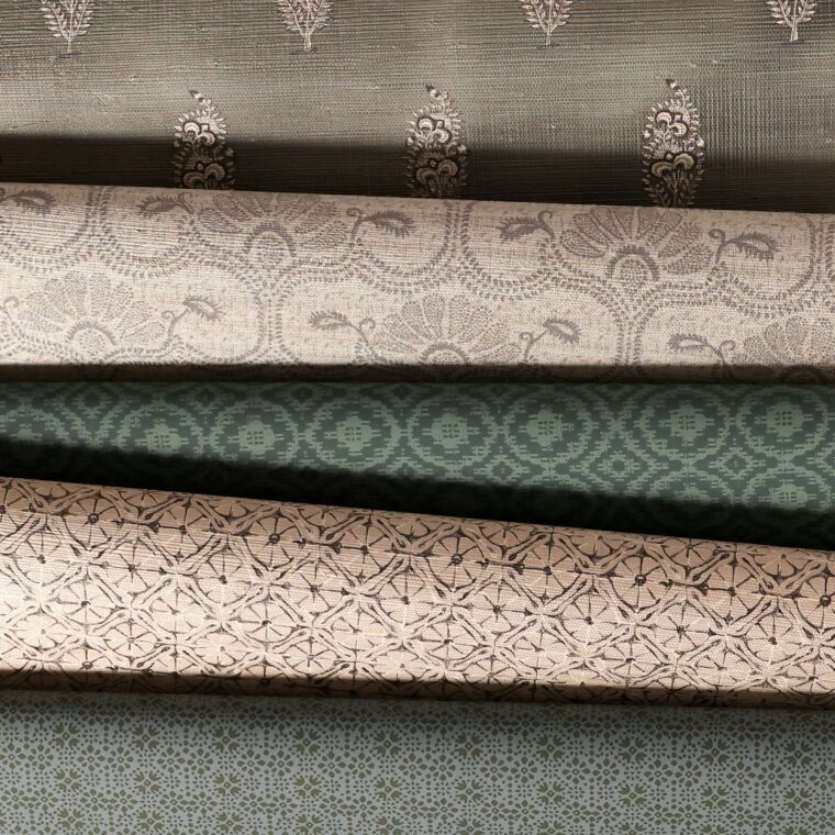 WALLPAPER Baran,Lytton, Overshot, Luam, Catherine Darby (Greens and Tans) 5