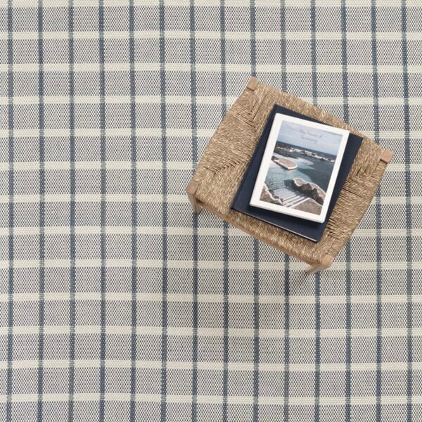 Sale Rug Collection | Teff Hankie Plaid Indigo Series