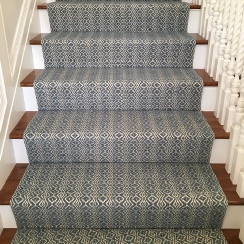 Sale Rug Collection | Teff Overshot Blue Strie, Cream