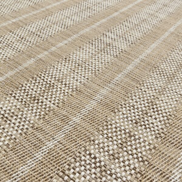 Twill Basket Stripe Natural, Wheat, Brown EERUG1001085