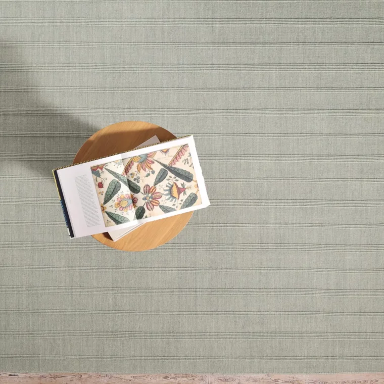 ECloth Strie Flatweave with Ribs Celadon Styled 88