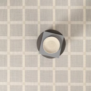 Medium Grid Blue Grey Strie, Cream EERUG1001110-2