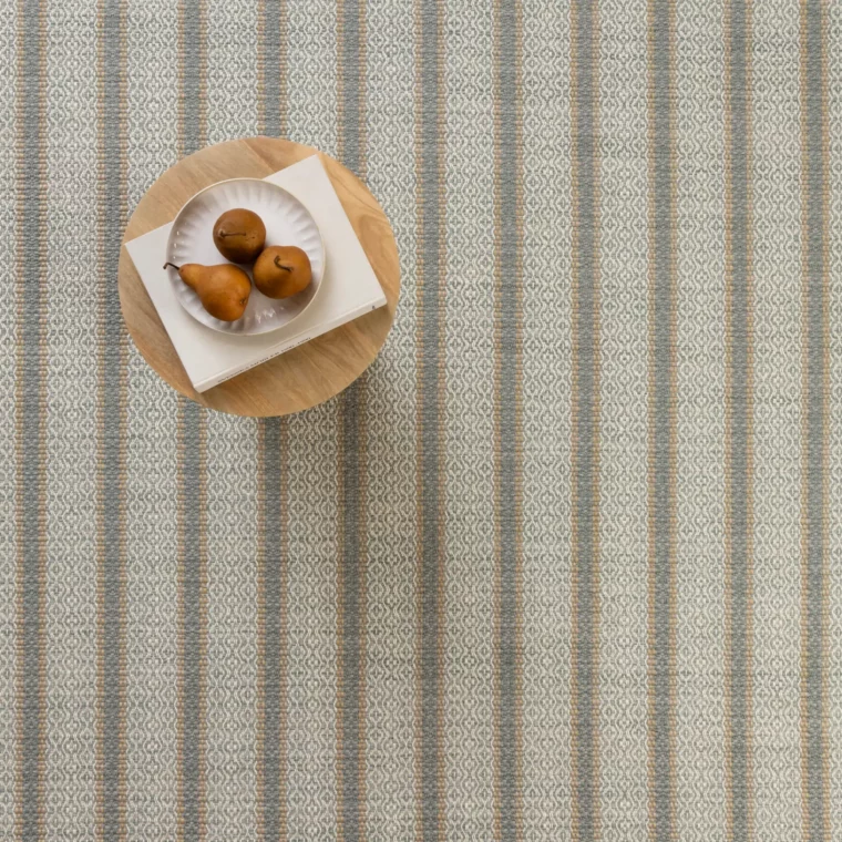Teff Ulla with Pinstripes Aquamarine Styled 2