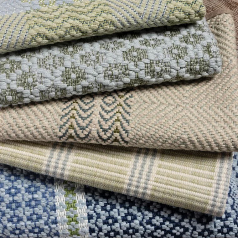 MS Styled Blue & Green - Noves, Ikat Diamond Stripe, Deauville Stripe, Gardin Grid, Ermitage Checks2