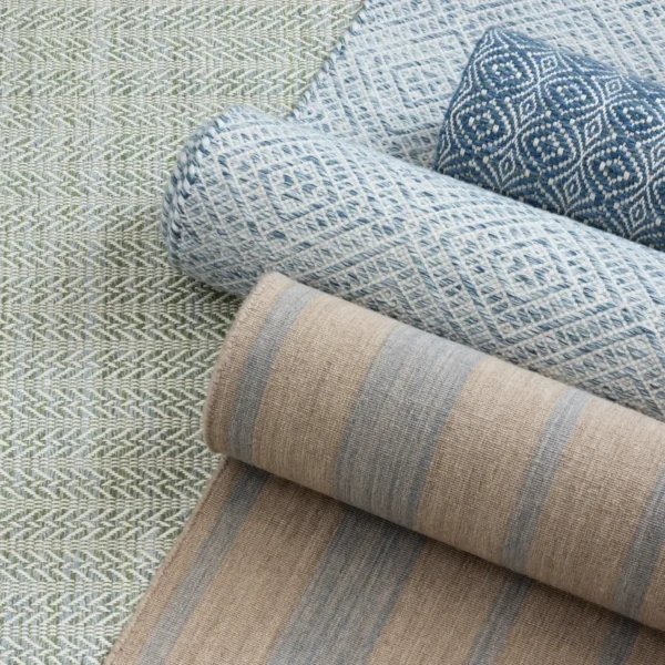 Somerville Trellis Lapis Cream  EERUG1000977