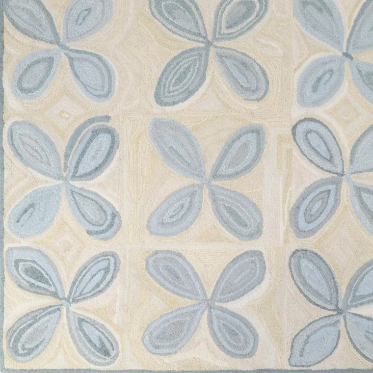 Abstract Flowers - Powder Blue