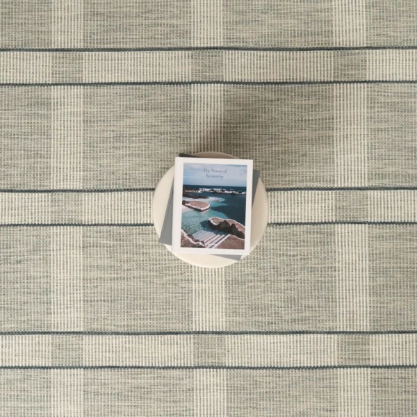 Sale Rug Collection | Aklear Plaid Seaglass