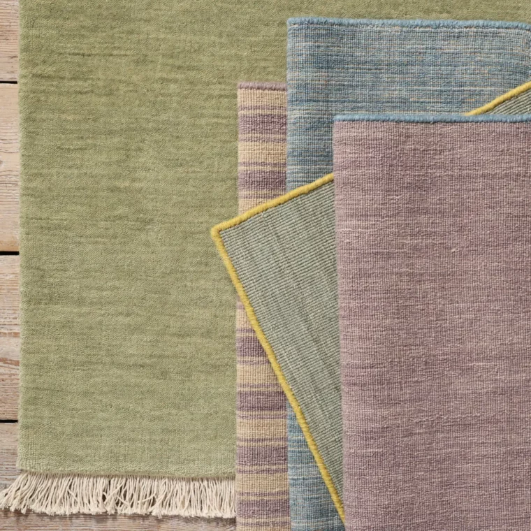 ECloth Colorstory Dallas - Velvet, Cottage Stripe, Rustic, Contrast Whipstitch