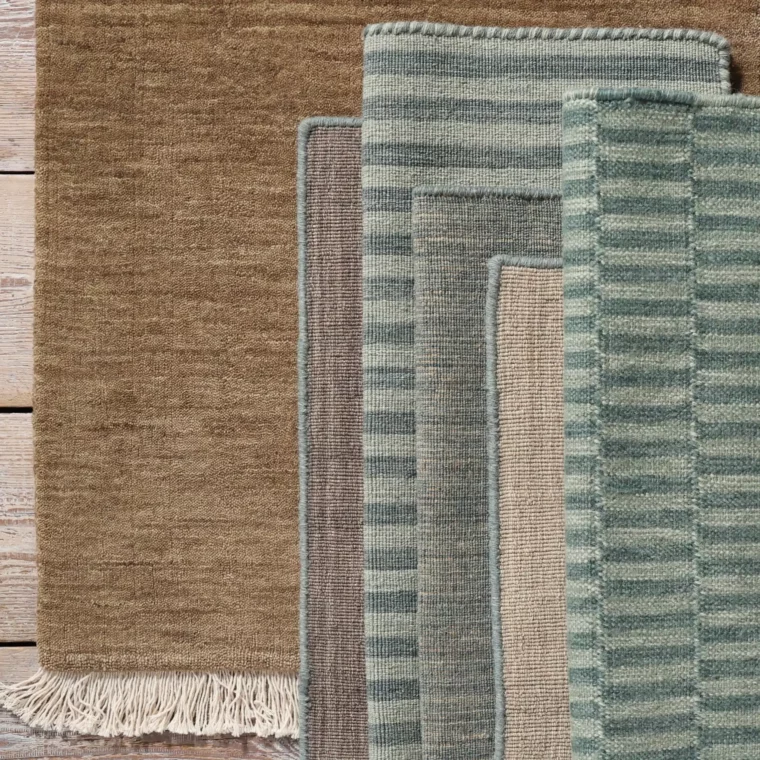 ECloth Colorstory Saddle - Velvet, Space Dyed Stripe, Contrast Whipstitch, Dhurrie Post 1