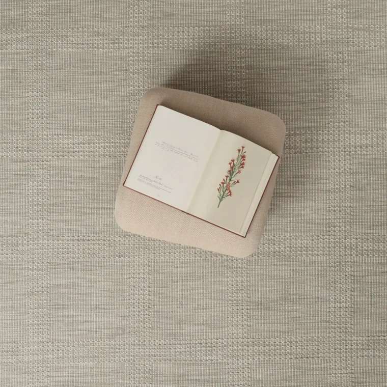 ECloth Nordic Grid Cool Grey Strie Quick Ship Styled 2