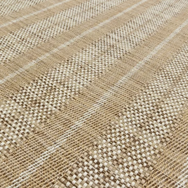 Twill Basket Stripe Natural, Wheat-Brown EERUG1001264-3