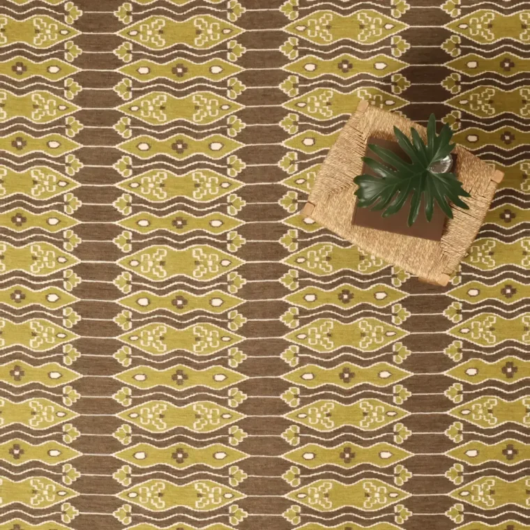 ECloth Antibes Stone, Fern Complex Dhurrie Styled 226