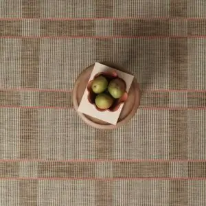 Aklear Plaid Brown Grey Strie  EERUG1000979 | 40% OFF