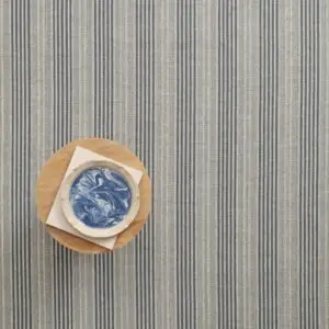 Canvas Stripe Flatweave Blue, Cream EERUG1000776 | 40% OFF