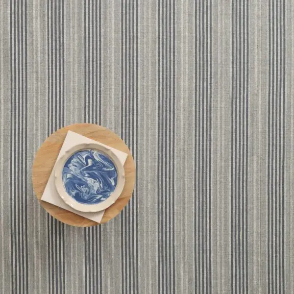 Canvas Stripe Flatweave Blue, Cream EERUG1000776 | 40% OFF