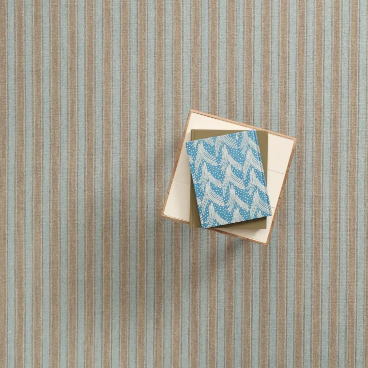 ECloth Cottage Stripe Flatweave Lake Como & Flax Quick Ship Styled 5