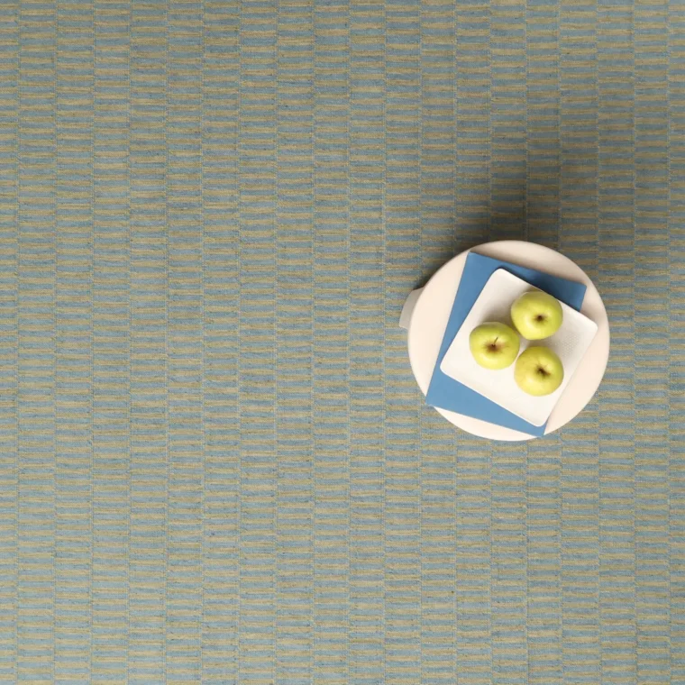 ECloth Dhurrie Post Lichen & Fjord Blue Styled 14