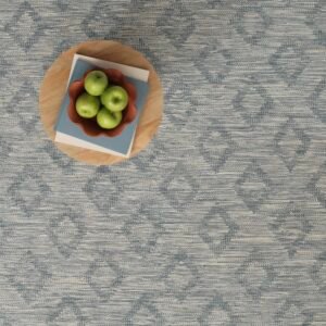 Floating Checks Lapis Cream  EERUG1001007 | 40% OFF