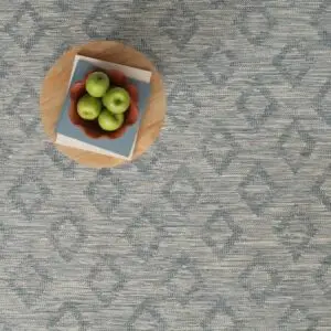 Floating Checks Lapis Cream  EERUG1001007 | 40% OFF