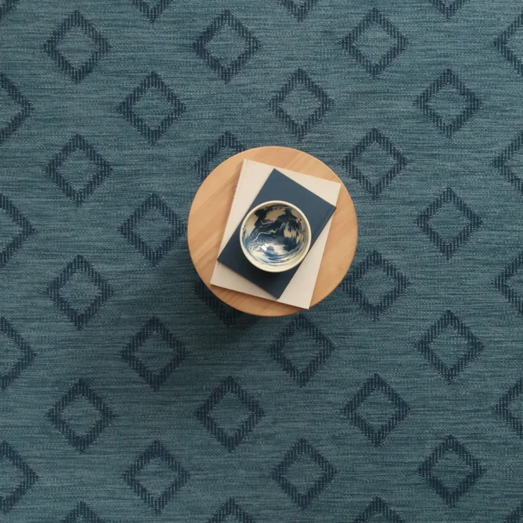 ECloth Floating Checks Navy Quick Ship Styled 12