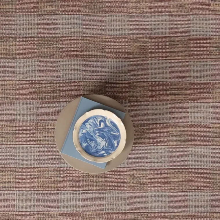 ECloth Geo Weave Squares Turquoise & Slate Styled 26