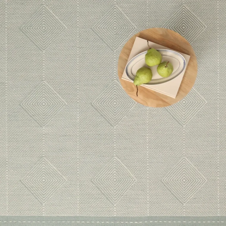 ECloth Large Diamond Light Blue Melange Quick Ship Styled 15