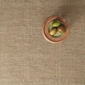 Nordic Grid Brown Grey Strie EERUG1000896 | 40% OFF