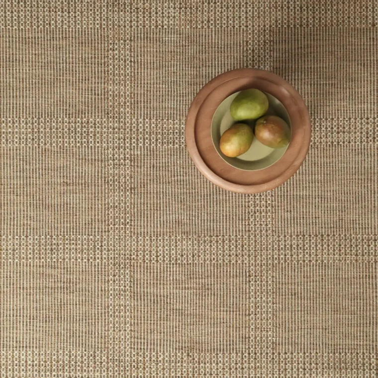 ECloth Nordic Grid Brown Grey Strie Quick Ship Styled 5