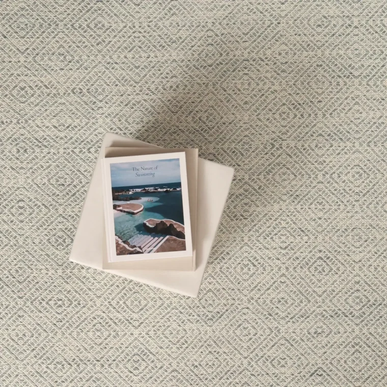 ECloth Somerville Trellis Lapis Cream Quick Ship Styled 20