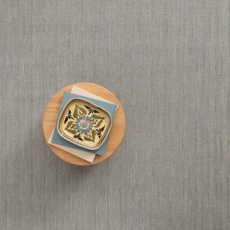 ECloth Space Dyed Stripe Flatweave Harbor Blue & Dark Grey Quick Ship Styled 8