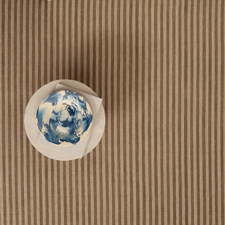 ECloth Space Dyed Stripe Flatweave Saddle & Oatmeal Quick Ship Styled 4