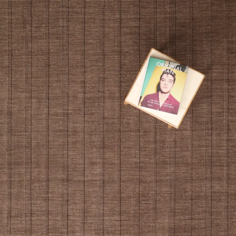 ECloth Strie Flatweave with Ribs Bittersweet Styled 24