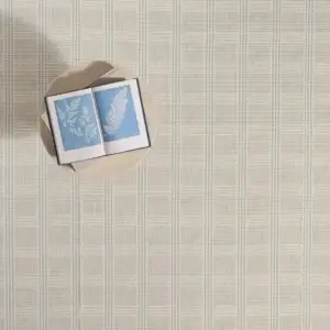 Gardin Grid Tweed, Cream, Light Blue EERUG1001225