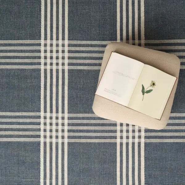 Shaker Grid Navy, White, Tweed EERUG1000522 | 70% OFF
