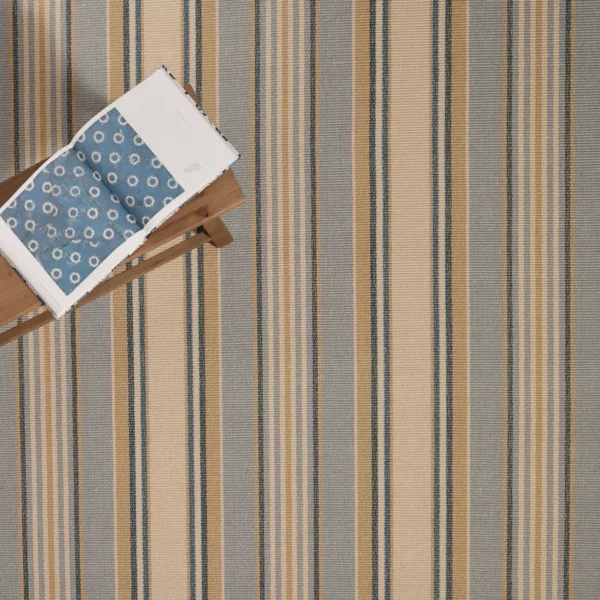 Easton Stripe Blue, Cream, Khaki EERUG1000539 | 30% OFF
