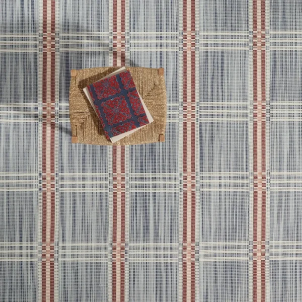 Huck Grid Red, White, Blue EERUG1000881 | 60% OFF