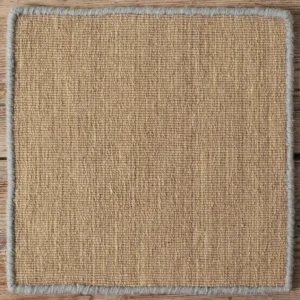Strie Flatweave With Contrast Whipstitch