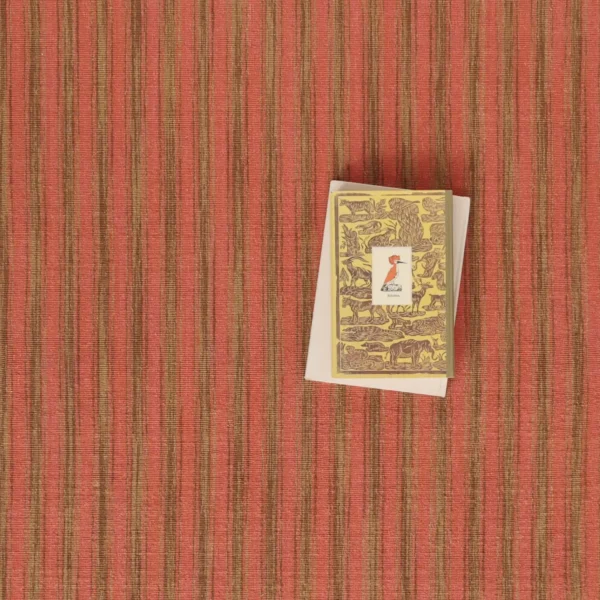 Cottage Stripe Flatweave Brick, Gold EERUG1000203 | 60% OFF
